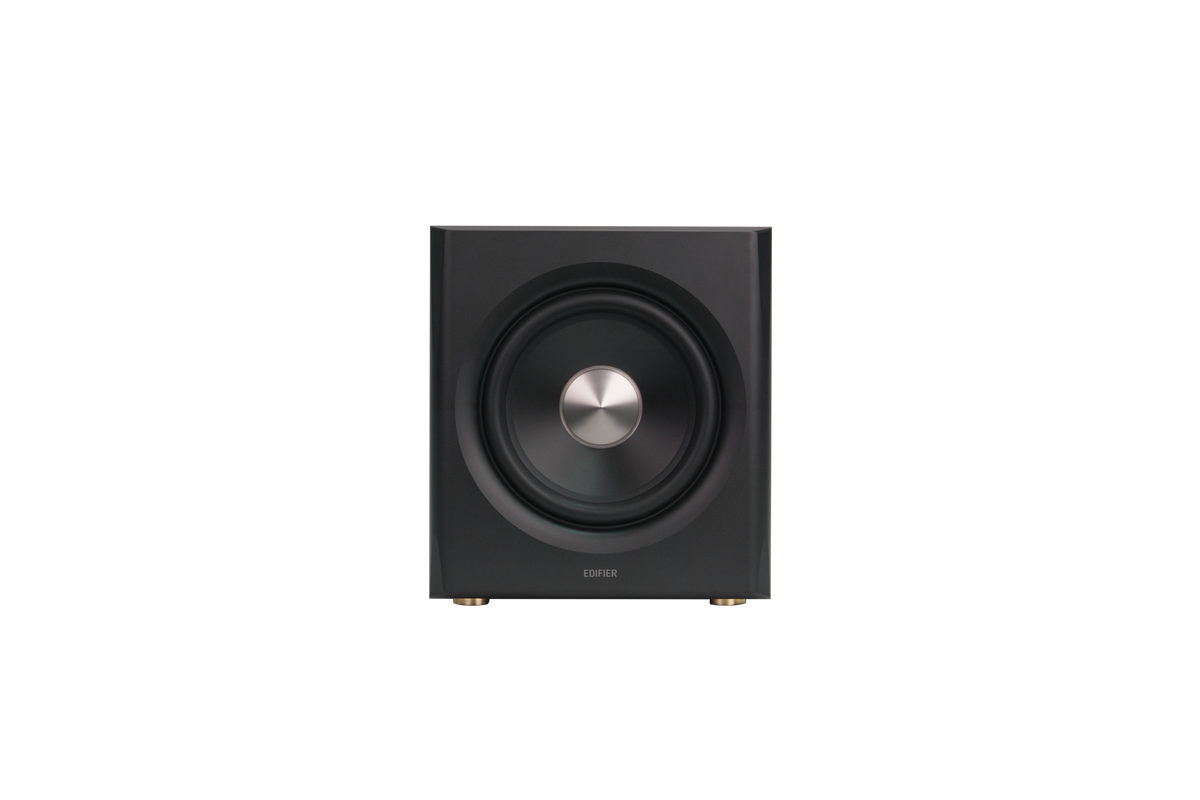 EDIFIER S355DB Black wireless subwoofer front view