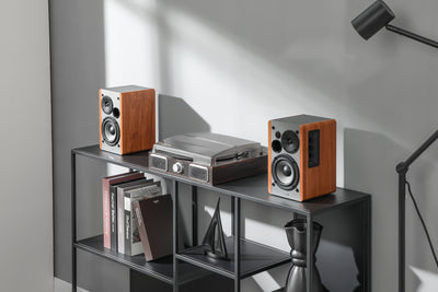 R1280Ts Powered Bookshelf Speakers with Sub Out