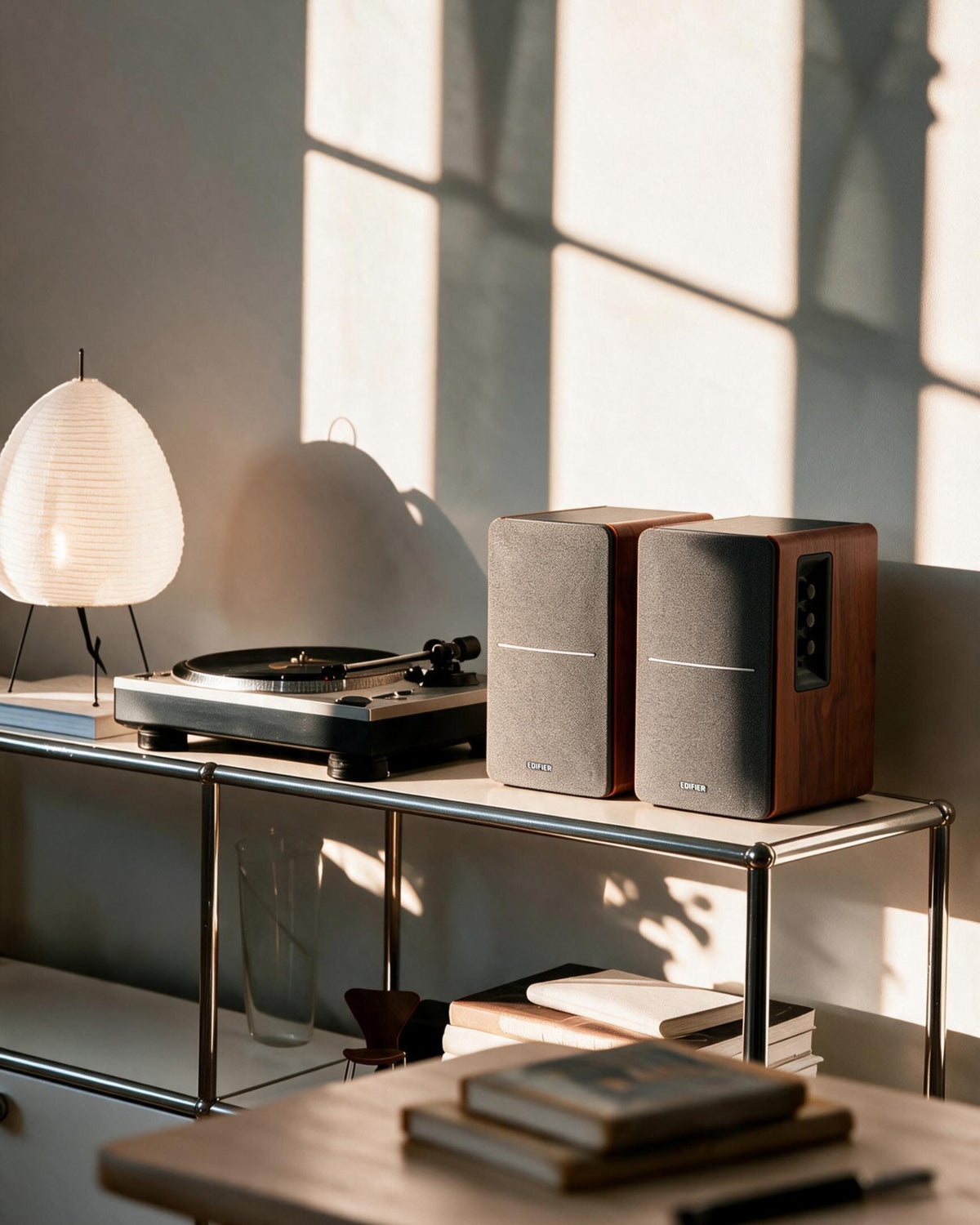 R1280Ts Powered Bookshelf Speakers with Sub Out