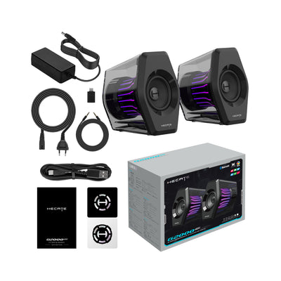 HECATE G2000 Pro 2.0 RGB Compact Desktop Speakers with 64W Peak Power