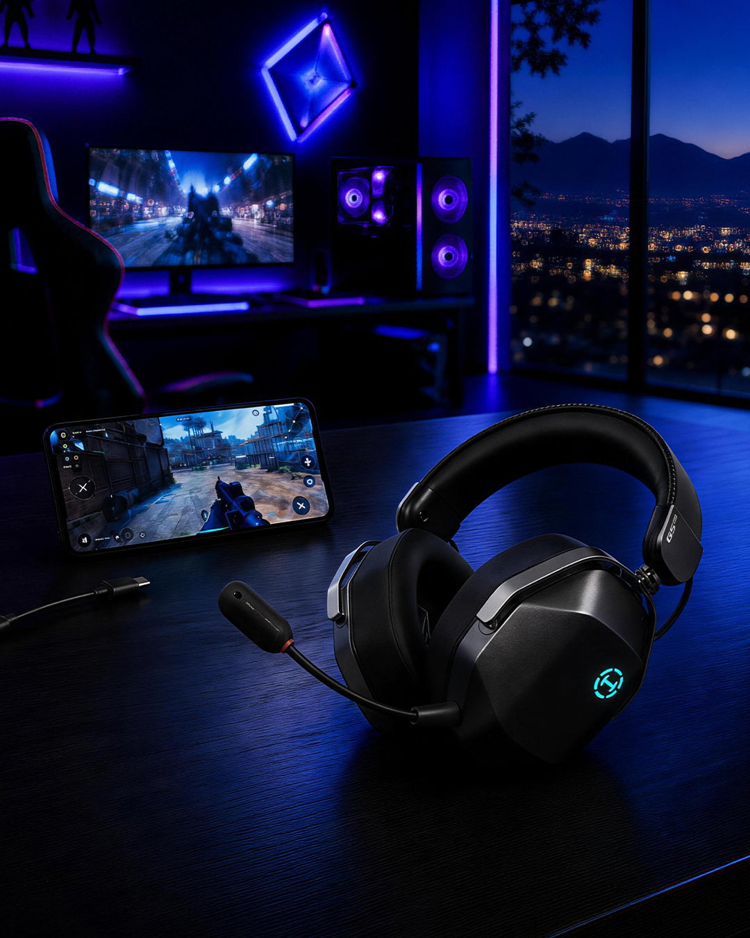 EDIFIER G5 MAX THX Spatial Audio Quad-Mode RGB Gaming Headset