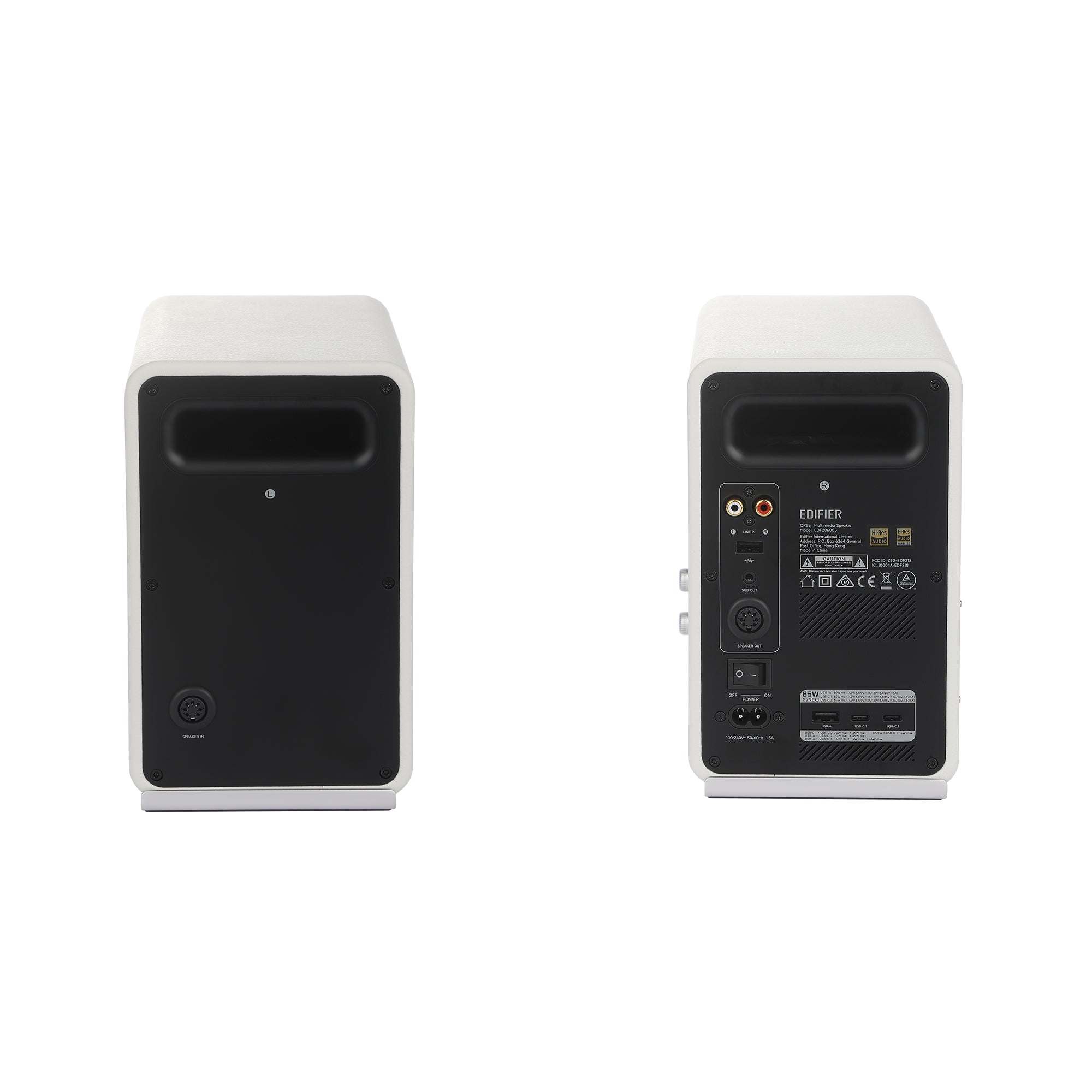 QR65 Desktop Active Monitor Speaker with GaN Charger