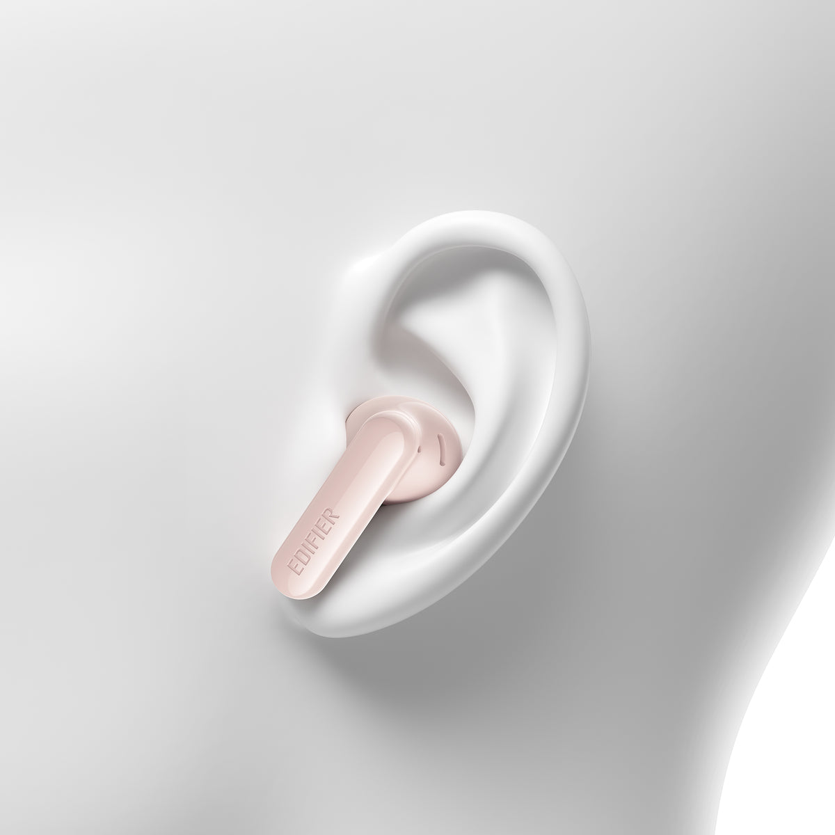 X2 Pro Pink earbud in-ear fit illustration