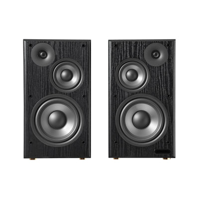 EDIFIER R2750DB Black bookshelf speaker pair with drivers exposed