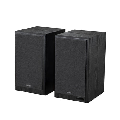 EDIFIER R2750DB Black three-way speaker pair with exposed drivers