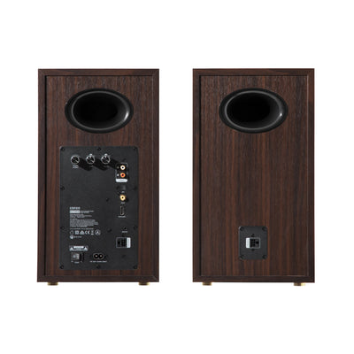 EDIFIER R2750DB Walnut speaker rear panels and bass ports