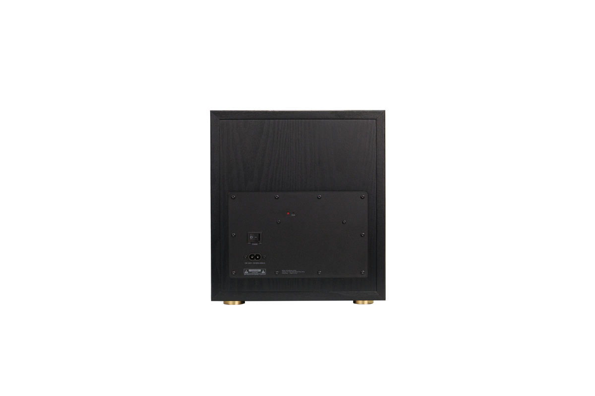 EDIFIER S355DB Black wireless subwoofer rear panel