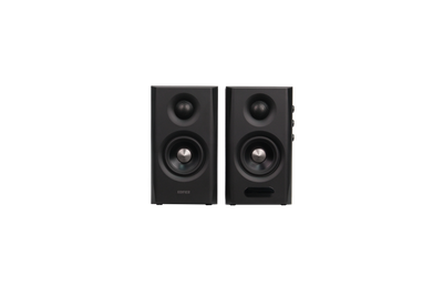 EDIFIER S355DB Black satellite speaker pair front view