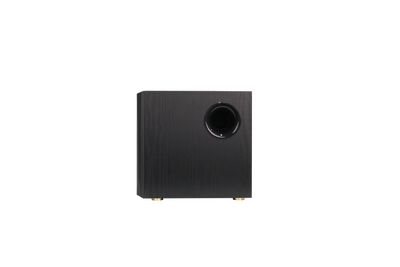 EDIFIER S355DB Black wireless subwoofer rear and bass port
