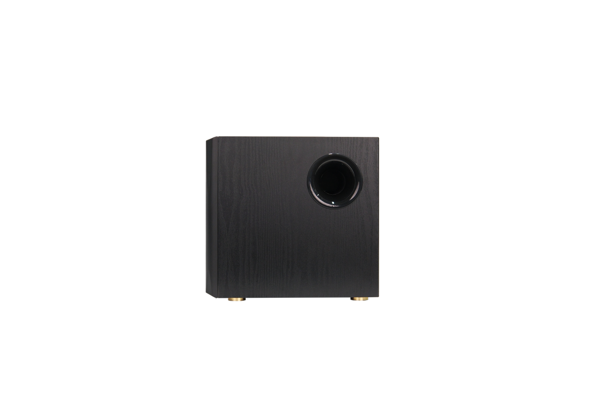 EDIFIER S355DB Black wireless subwoofer rear and bass port