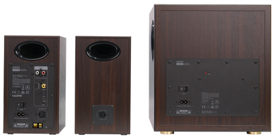 EDIFIER S355DB Walnut 2.1 speaker system with wireless subwoofer